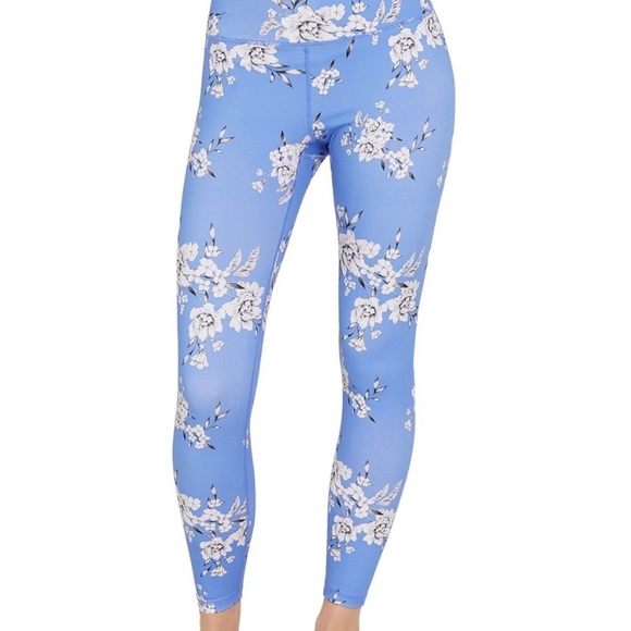 BEYOND YOGA Floral Blue High Rise Leggings - Picture 1 of 7